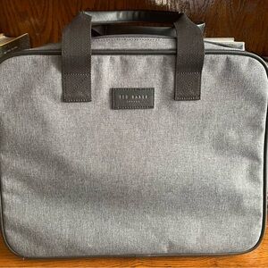 Ted Baker London Canvas Document 15” Laptop Tote Shoulder Mens Bag